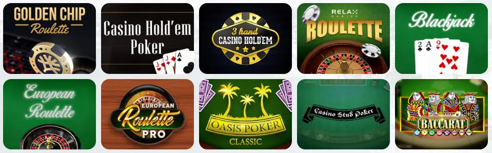 Juegos de mesa en ALEGREBET CASINO