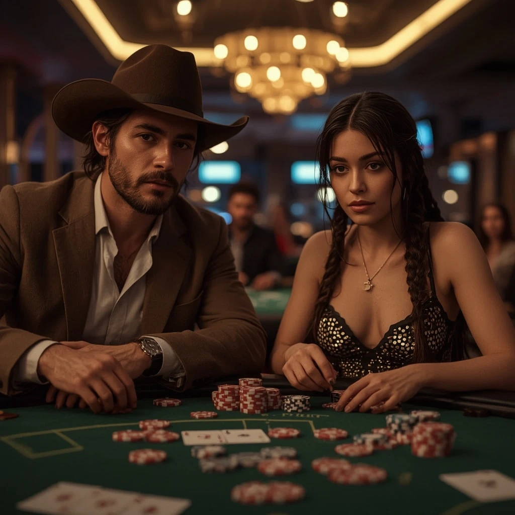 foto de dos jugadores de póker ALEGREBET CASINO